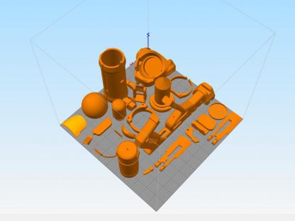 Mei's Endothermic Blaster 3d model parts for 3d printing