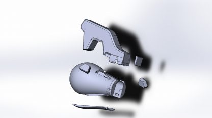 Tracer bracers (3D model) for 3D printing