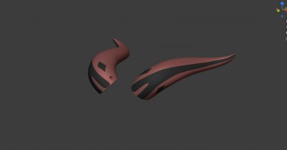 3D Model Ganyu horns from Genshin Impact for cosplay