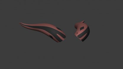 3D Model Ganyu horns from Genshin Impact for cosplay