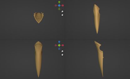 3D model Dehya's claws for 3d printing and cosplay 2