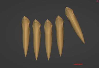 3D model Dehya's claws for 3d printing and cosplay