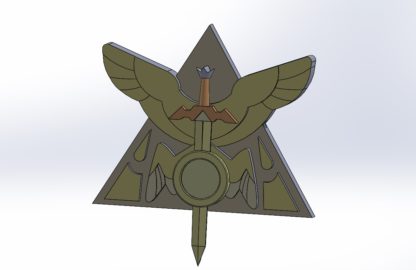 3D model Emperor's Coven Pin from the owl house 2