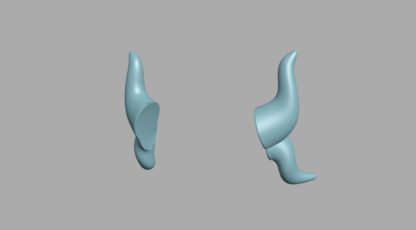 3D model Kanna Kamui's horns for 3d print and cosplay 0