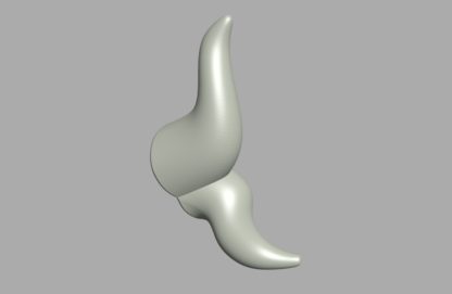 3D model Kanna Kamui's horns for 3d print and cosplay 1