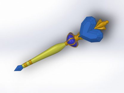 3D model Moon Butterfly's magic wand for cosplay