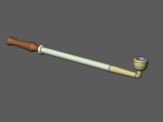 3D model Ningguang pipe (mouthpiece, mundst?ck, tobacco pipe, tobacco pipe) for 3D printing and cosplay from Genshin Impact