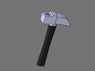 3D model Nobara Kugisaki hammer from Jujutsu Kaisen for cosplay