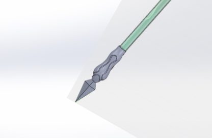 3D model Primordial Jade Winged-Spear for 3D printing and cosplay_2
