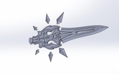 3D model Primordial Jade Winged-Spear for 3D printing and cosplay_3