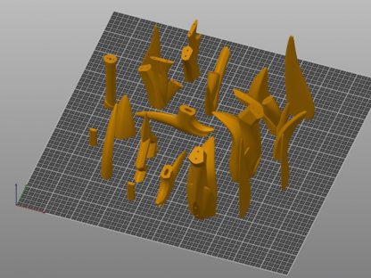 3D model parts Mitternachts Waltz for 3D printing and cosplay from Genshin Impact