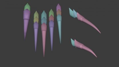 3d models Evelynn KDA ALL OUT claws for cosplay